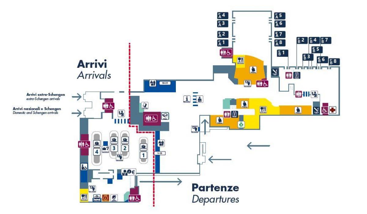 El aeropuerto de roma ciampino mapa
