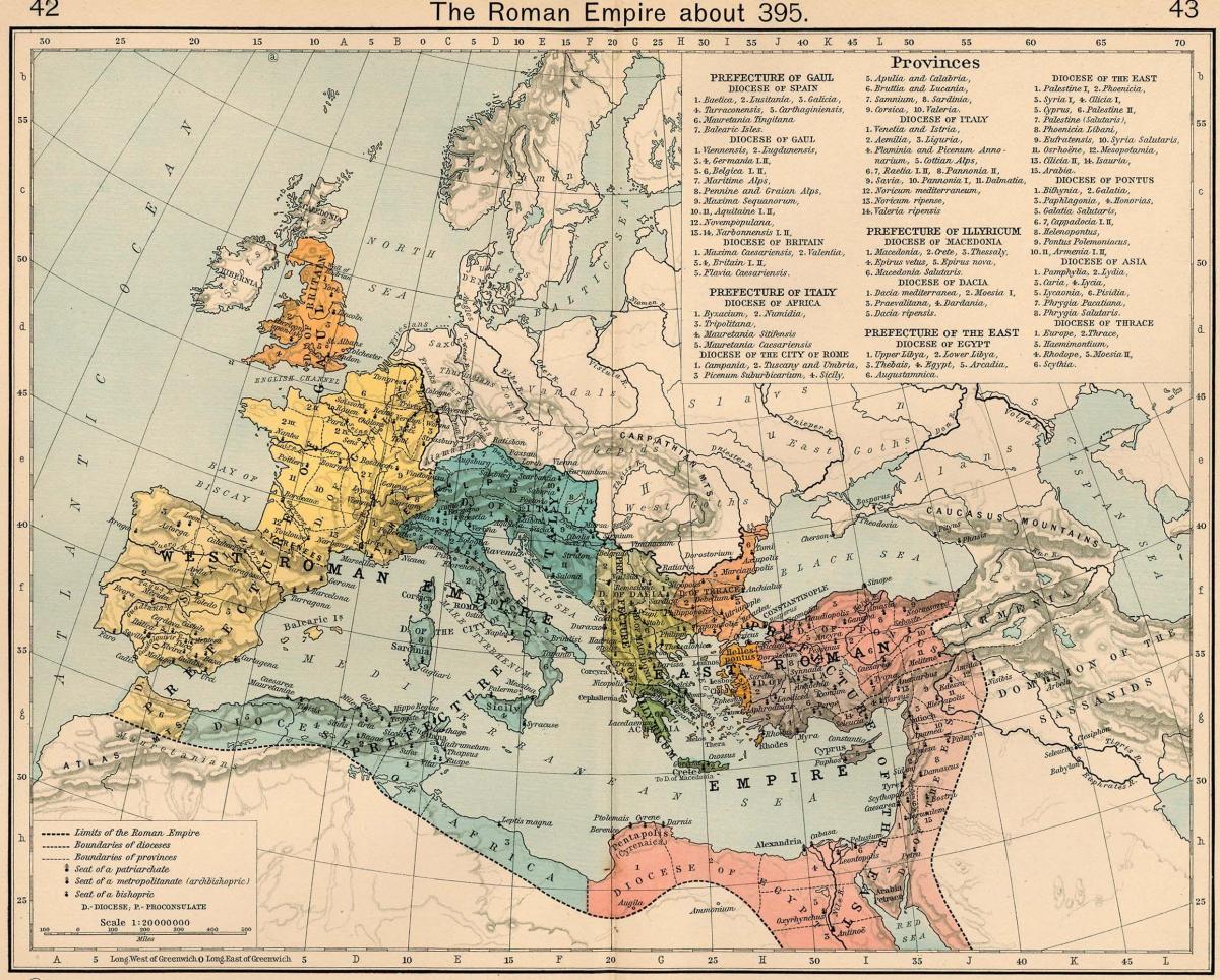 mapa antiguo de Roma