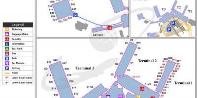 Aeropuerto internacional Leonardo da vinci mapa