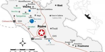 Roma regiones mapa