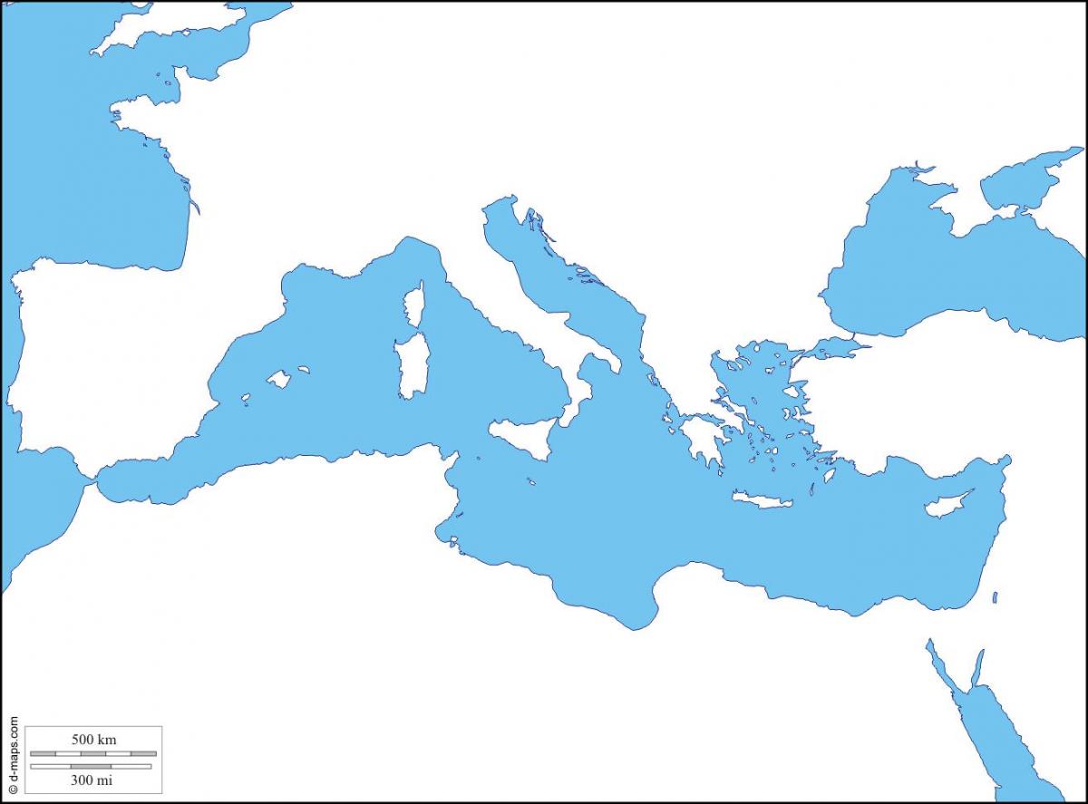 Mapa de Roma en blanco