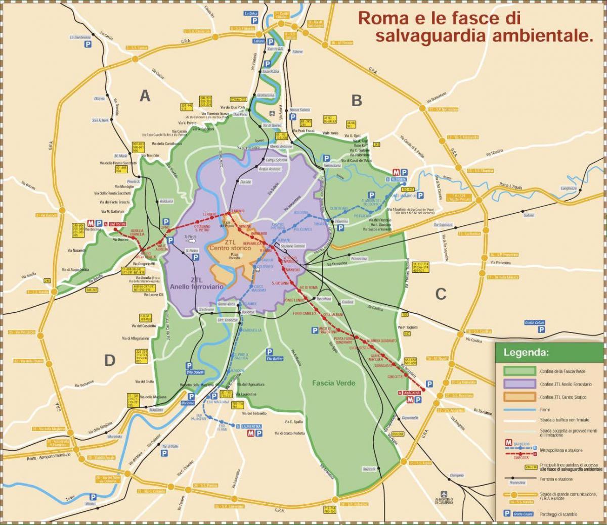 Roma mapa de la zona ztl