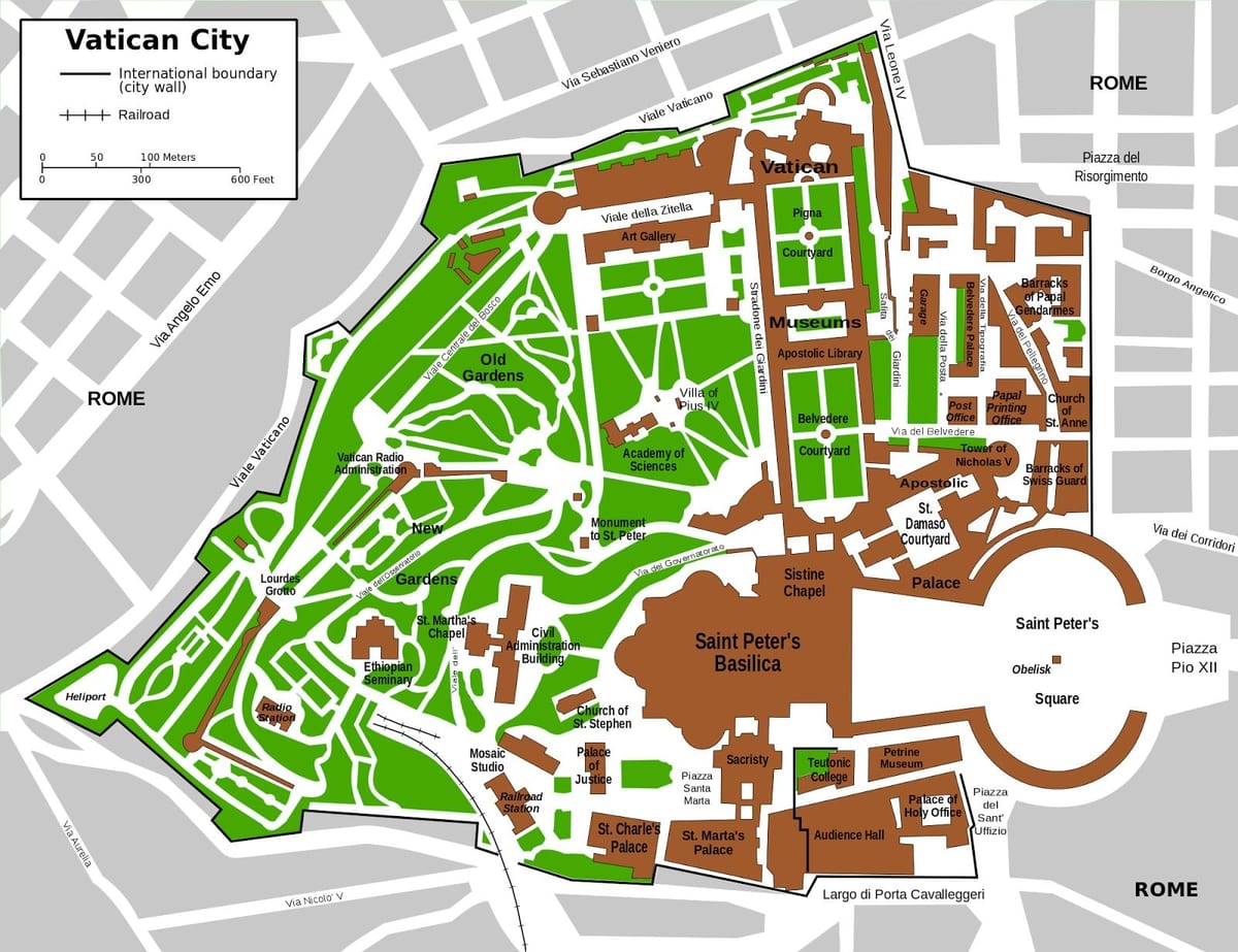 entrada al museo del vaticano mapa