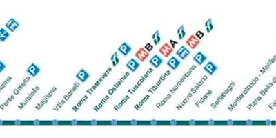Fiumicino a la estación de tren mapa