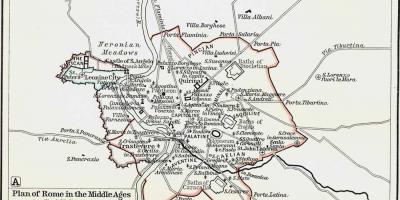 Mapa de la Roma medieval