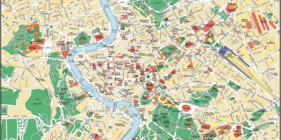 Mapa de las calles de Roma, Italia