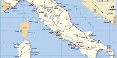 En roma y en Italia mapa