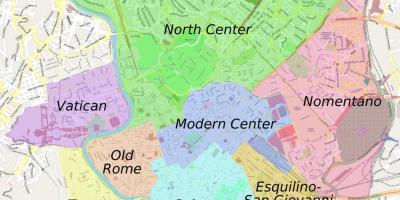 Roma vecindad mapa