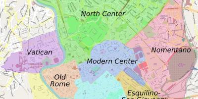 Mapa de barrios Romano