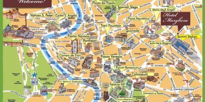 Mapa de los monumentos de Roma 